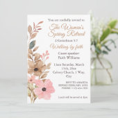 Women's Spring Retreat Wildflower Social Media 招待状 (スタンド正面)