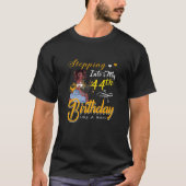 Womens Stepping Into My 44 Birthday Like A Boss Fu Tシャツ (正面)