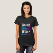 Womens Straight Outta Energy Teacher Life for teac Tシャツ (正面フル)
