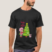 Womens Strawberry Shortcake Merry And Bright Chris Tシャツ (正面)