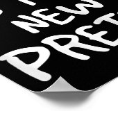 Womens Strong Is The New Pretty Shirt - Gym Motiva ポスター (角)