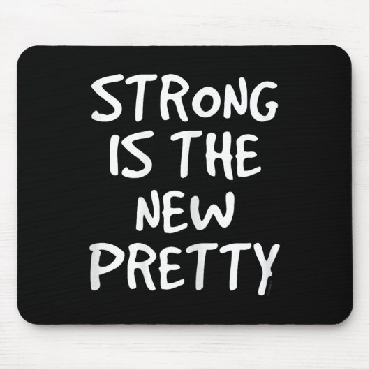 Womens Strong Is The New Pretty Shirt - Gym Motiva マウスパッド (正面)