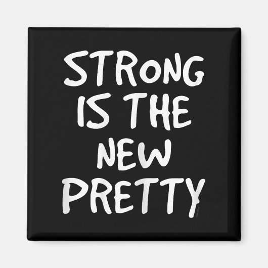 Womens Strong Is The New Pretty Shirt - Gym Motiva マグネット (正面)