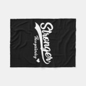 Womens Stronger Than Yesterday Motivational Insrat フリースブランケット (正面(横))