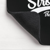 Womens Stronger Than Yesterday Motivational Insrat マウスパッド (コーナー)