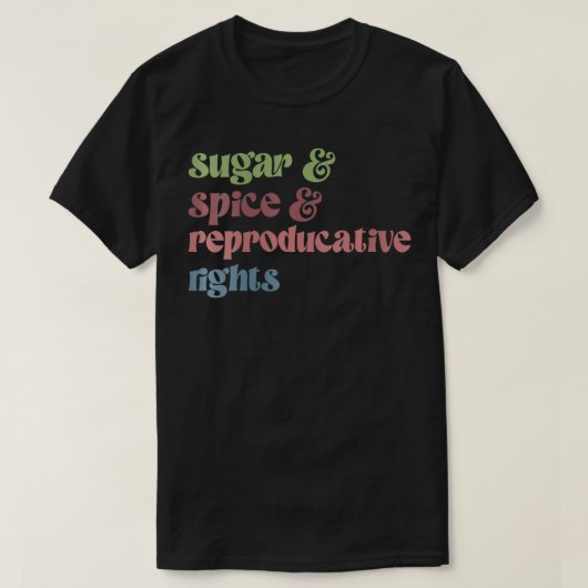 Womens Sugar Spice Reproductive Rights Feminist Fe Tシャツ (デザイン正面)