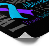 Womens Suicide Prevention Awareness V-neck  ポスター (角)