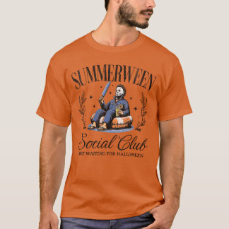 Womens Summerween Social Club Halloween in Summer  Tシャツ