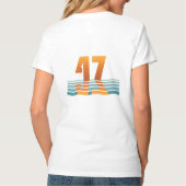 Women's Sunset 47 Two-Sided V-Neck T-Shirt: Tシャツ (裏面)
