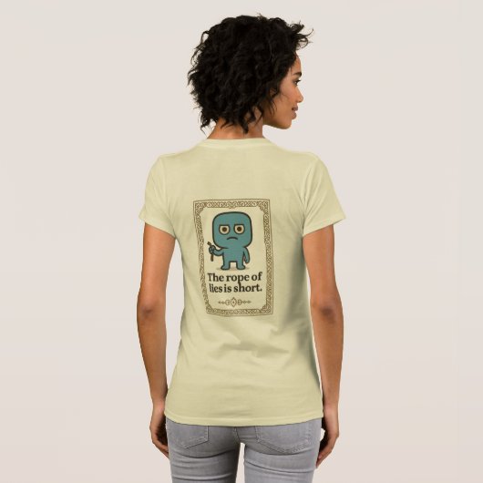 Women's T-shirt By Smilo- Inspirational Quote Tシャツ (裏面フル)
