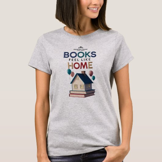 Women's T-Shirt: Literary Sanctuary Tee Tシャツ (正面)