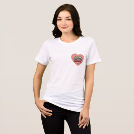 Women's T-shirt with a funny inscription トライブレンドＴシャツ