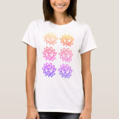 Women's T-Shirt With Bold Face Sun Design Tシャツ (正面)