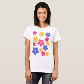 Women's T-shirt with floral print Tシャツ (正面フル)