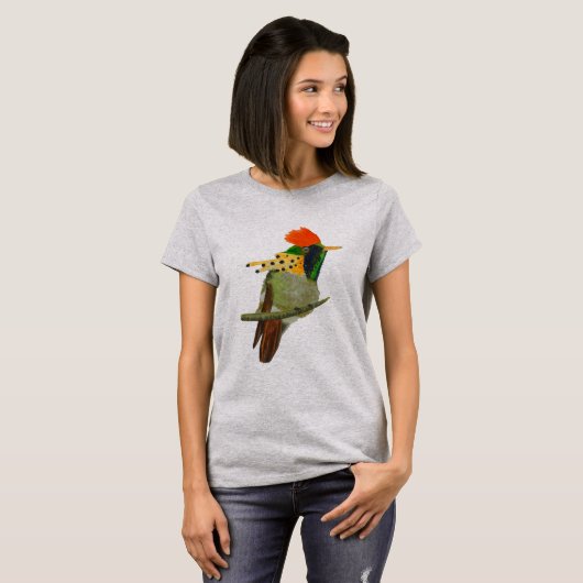 Women's t-shirt with Tufted Coquette design Tシャツ (正面フル)