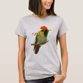 Women's t-shirt with Tufted Coquette design Tシャツ (正面)