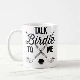 Womens Talk Birdie To Me Funny Golf Design コーヒーマグカップ