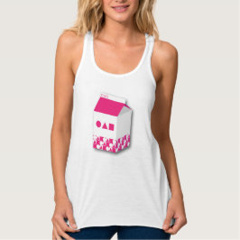 Women's Tank Top Milk Box Circle Triangle Square タンクトップ