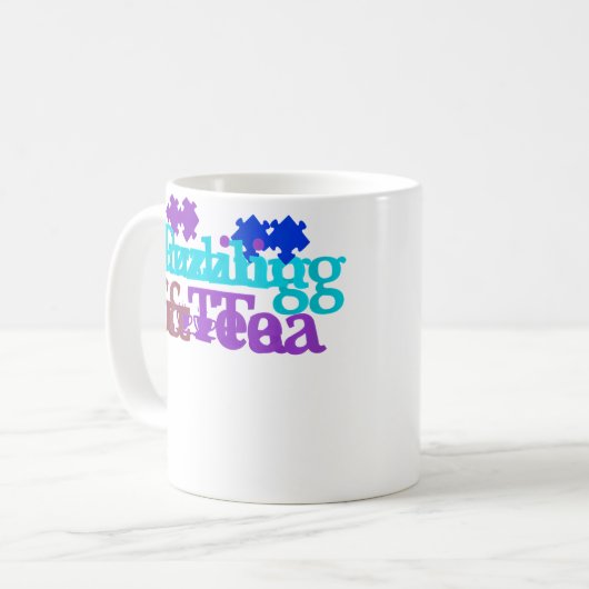 Womens Tea And Puzzling Jigsaw Puzzle Master コーヒーマグカップ (正面左)