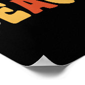 Womens Teach Peace Retro Teacher Motivational Educ ポスター (角)