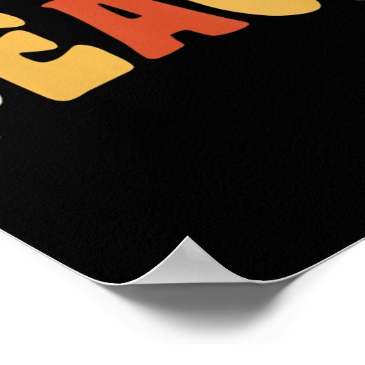 Womens Teach Peace Retro Teacher Motivational Educ ポスター (角)