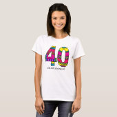 Women's Tee "40"と今も光源 Tシャツ (正面フル)