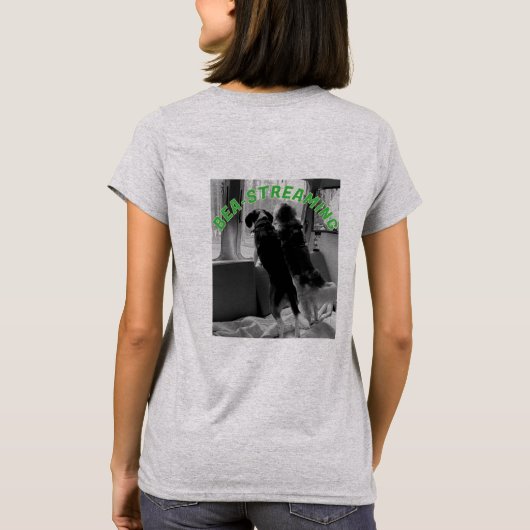 Women's Tee Shirt Bea-Streamingロゴ Tシャツ (裏面)