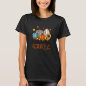 Womens Thankful Grateful Blessed Abuela Pumpkins F Tシャツ (正面)