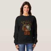 Womens Thankful Grateful Blessed Gigi Pumpkins Fal スウェットシャツ (正面フル)