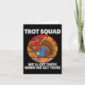 Womens Thanksgiving Running Turkey Trot Squad, Tro カード (正面)