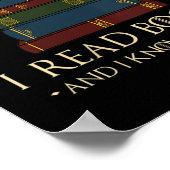 Womens That's What I Do I Read Books And I Know Th ポスター (角)