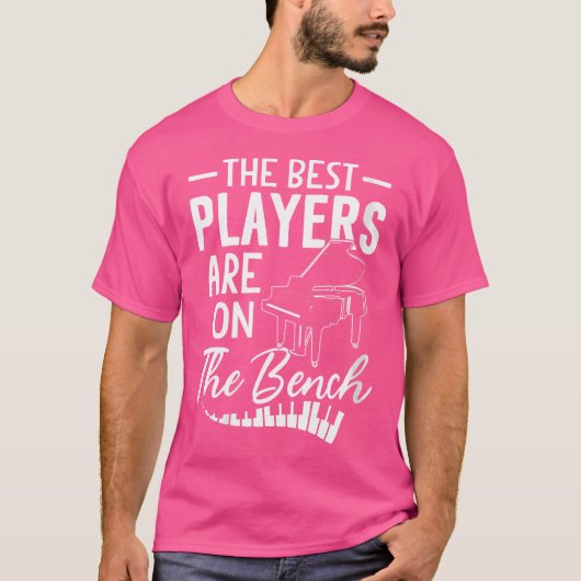 Womens The Best Players Are On The Bench Piano Shi Tシャツ (正面)