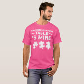 Womens The Dining Room Table Is Mine. Jigsaw Puzzl Tシャツ (正面フル)