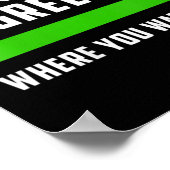 Womens The Gr Is Greener Where You Water It, Motiv ポスター (角)