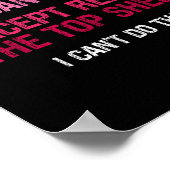 Womens There's Nothing I Can't Do Except Reach The ポスター (角)