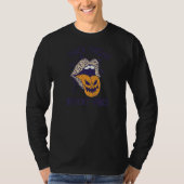 Womens Thick Thighs Spooky Vibes Halloween Womens Tシャツ (正面)