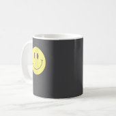 Womens Think Happy Be Happy Smile Face Motivationa コーヒーマグカップ (正面左)