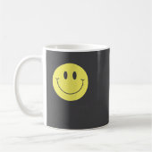Womens Think Happy Be Happy Smile Face Motivationa コーヒーマグカップ (左)