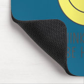 Womens Think Happy Be Happy Smile Face Motivationa マウスパッド (コーナー)