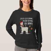 Womens This Is My Llama Christmas Pyjamas For Tシャツ (正面)