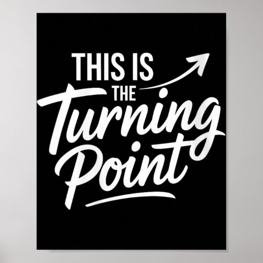 Womens This Is The Turning Int New Chapter Motivat ポスター (正面)