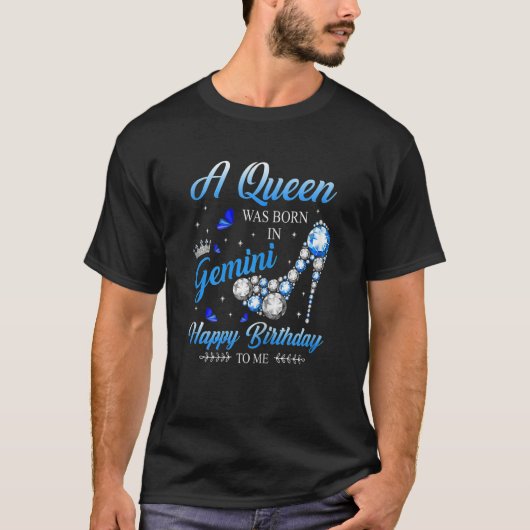 Womens This Queen was Born In January Happy Brithd Tシャツ (正面)