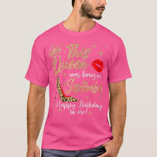 Womens This Queen Was Born In September Happy Birt Tシャツ