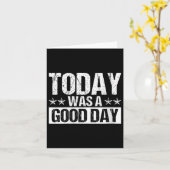 Womens Today Was A Good Day Motivational Insring Q カード (黄色い花)