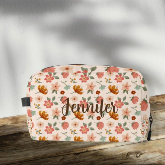Women's toiletry bag with personalized name ドップキット