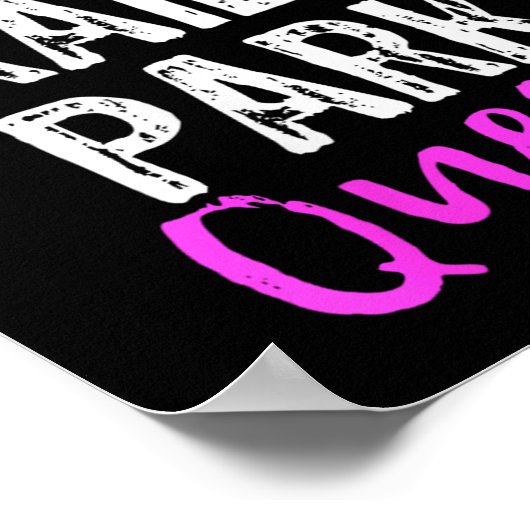 Womens Trailer Park Queen Funny Redneck Camping Gi ポスター (角)