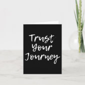 Womens Trust Your Journey Sitive Thinking Motivati カード (正面)