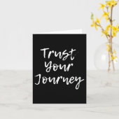 Womens Trust Your Journey Sitive Thinking Motivati カード (黄色い花)