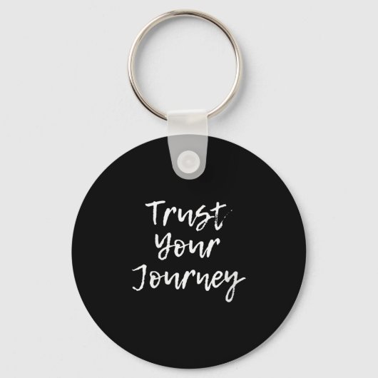 Womens Trust Your Journey Sitive Thinking Motivati キーホルダー (正面)