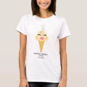 womens tshirt Vanessa Vanilla Creamy Dreamies Tシャツ (正面)